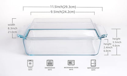 Rectangular Tempered Glass Casserole Dish, Tempered Glass Baking Dish - Image 2