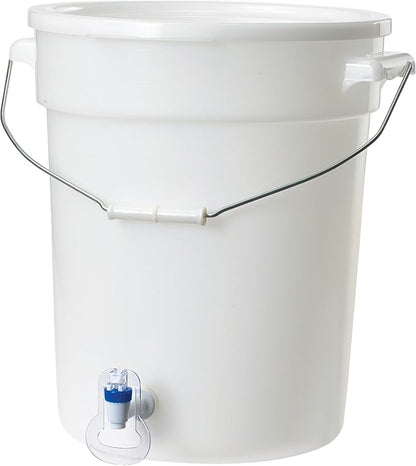 Beverage Dispenser White BPA Free Polypropylene 6 Gallon - Image 2