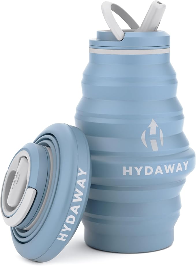 HYDAWAY 17oz Collapsible Water Bottle - BPA-Free, Leakproof, Lightweight, and Space-Saving - Perfect for Travel, Hiking, and Everyday Hydration