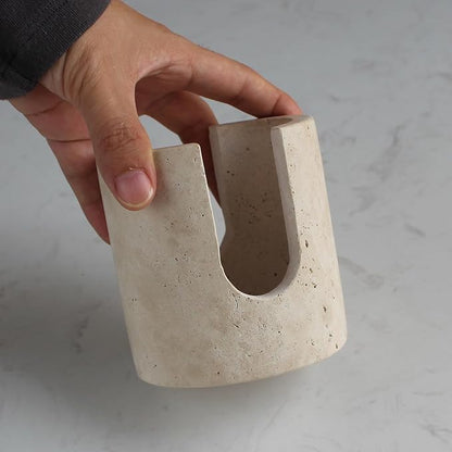 Natural Travertine Sponge Holder - Image 3