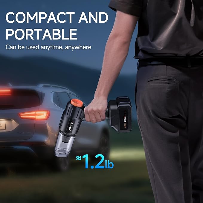 Car Vacuum Portable Cordless, 35000PA High Power Suction & Blower, Wireless - Image 7