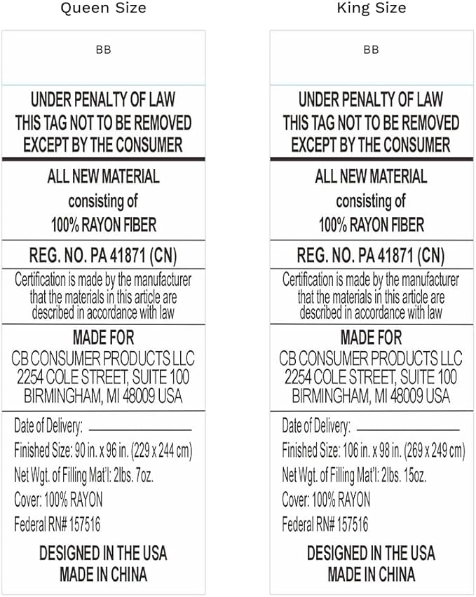 LUXOME Lightweight Blanket | 100% Rayon (Viscose) from Bamboo Fabric & Fill | King/Cal King - 98"x92" | Thermal-Regulating | Super Soft | Sapphire