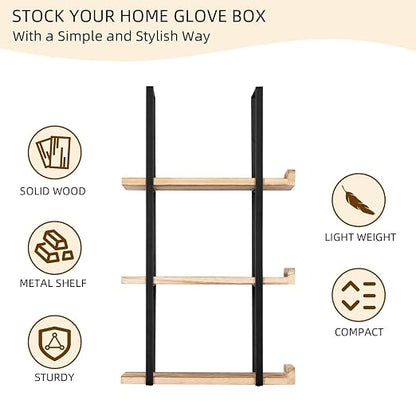 Glove Holder Dispenser for Wall Mount Wooden Metal Disposable Latex Glove Box - Image 7