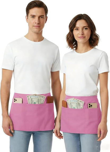 BOHARERS 3 Pack Pink Waitress Aprons - Image 4