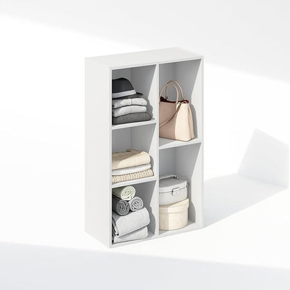 Furinno Reed Closet Organizers and Storage, 5-Cube Reversible Closet Shelves - Image 3