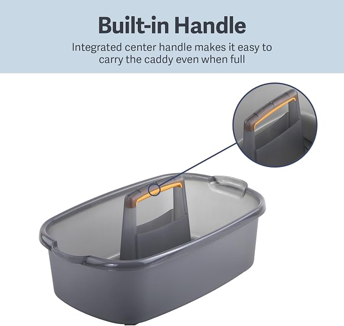 Casabella Plastic Bucket, 1.85 Gallon | Storage Caddy | - Image 3