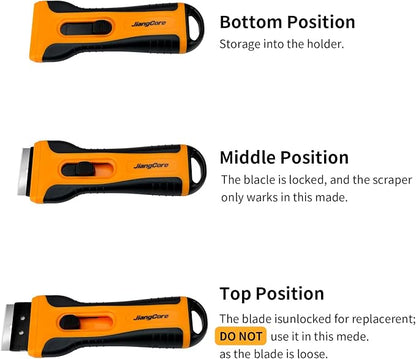 Razor Blade Scraper Tool with 15 Extra SK5 Blades - Image 6