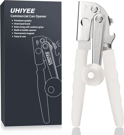 Commercial Can Opener, UHIYEE Hand Crank Can Opener Manual Heavy Duty - Image 8