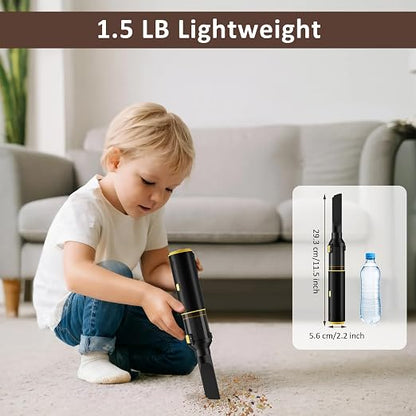 Cros 4-in-1 Mini Cordless Vacuum Cleaner, 21kPa Powerful Suction, Portable - Image 6