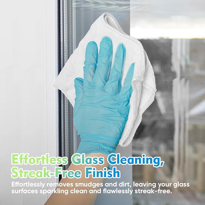 HOMEXCEL Microfiber Cleaning Cloth 20 Pack 11.5 x 11.5 inch Microfiber Towels - Image 3