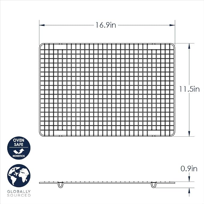 Nordic Ware 43343 Oven Safe Nonstick Baking & Cooling Grid, One Size - Image 5