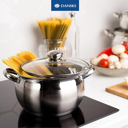 Daniks Classic 2 Quart Stainless Steel Stock Pot - Image 2