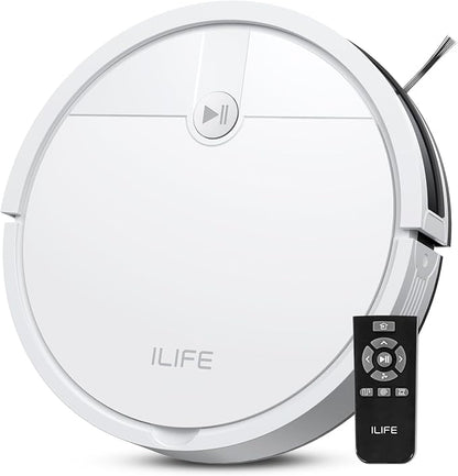 ILIFE V2 Robot Vacuum Cleaner, Tangle-Free Suction, 120 Mins Runtime, by ILIFE