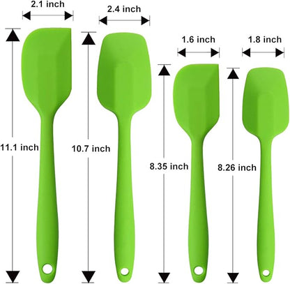 Silicone Spatulas Set, Rubber Spoon Spatula Heat Resistant Spoonula One Piece - Image 5