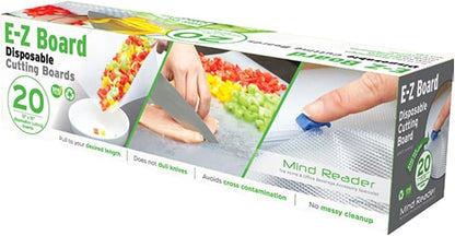 Mind Reader E-Z Board Disposable Plastic Cutting Board, 20 sf, 13.78"L x 3.35"W - Image 9