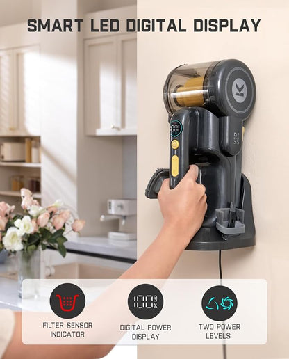 Fanttik Fold V10 Ultra Deluxe Handheld Vacuum Cordless, 17kPa Suction Power - Image 5