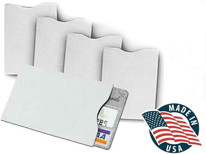 10x RFID Blocking Credit Card"DuPont TYVEK" Sleeves for wallet or purse. Protect your debit cards, credit cards and IDs from identity theft skiming.