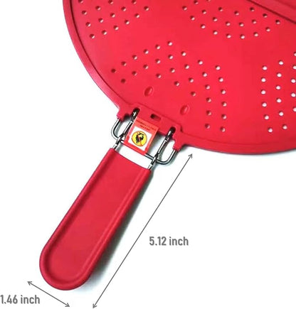 Foldable Silicone Splatter Screen, Bi-Fold Multifunction Shield - Image 3