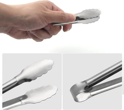 Serving Tongs, Buffet Tongs, ACAUTO Stainless Steel Food Tong Serving Tong - Image 3
