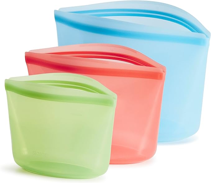 Stasher Premium Silicone Reusable Food Storage Bags, Lunch Bag, Travel by Stasher