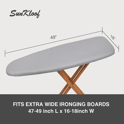 Extra Wide Ironing Board Cover and Pad, Sunkloof 18X49 Ironing Board Cover - Image 6