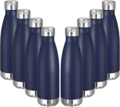 VEGOND 17oz Stainless Steel Water Bottles Bulk, Reusable Metal Sports Water by VEGOND