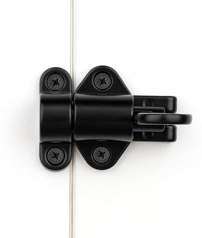 7 Packs Self-Closing Latches，Black Spring Door Lock，Resilient Bolt Latch - Image 4