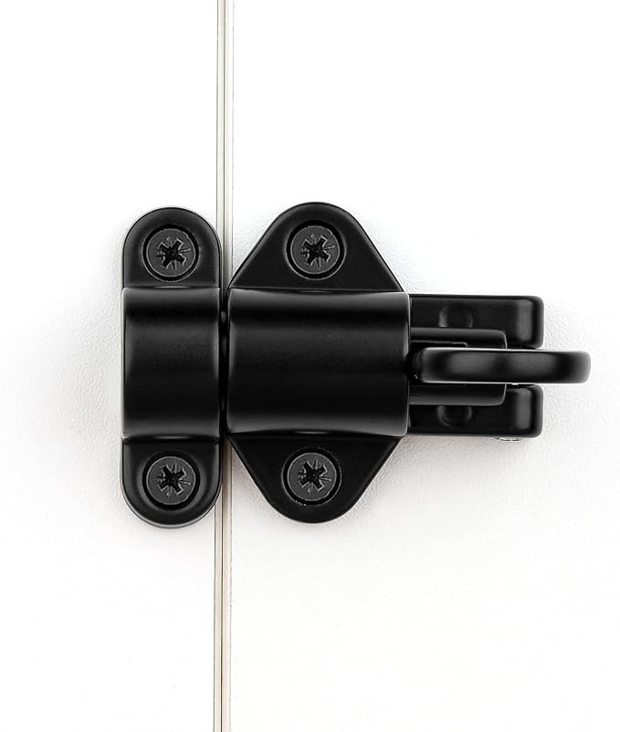 5 Packs Self-Closing Latches，Black Spring Door Lock，Resilient Bolt Latch - Image 3