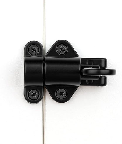 4 Packs Self-Closing Latches，Black Spring Door Lock，Resilient Bolt Latch - Image 4