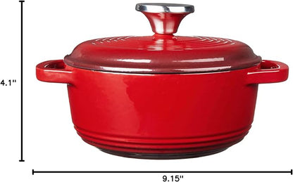 Lodge 1.5 Quart Enameled Cast Iron Dutch Oven - Image 3