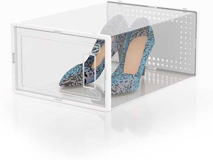 Secret Space 12 Pack XX Large Shoe Organizer Storage Boxes - Image 9