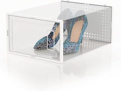 Secret Space 12 Pack XX Large Shoe Organizer Storage Boxes - Image 9