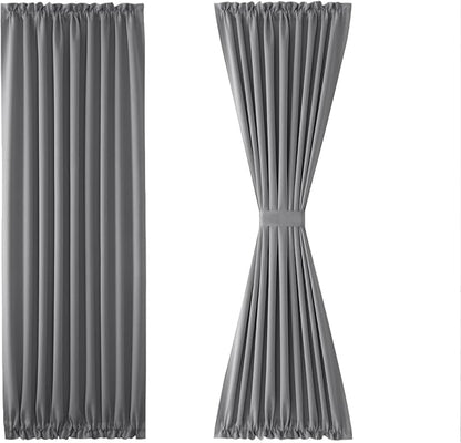 DWCN French Door Curtains – Rod Pocket Thermal Blackout Curtain - Image 7