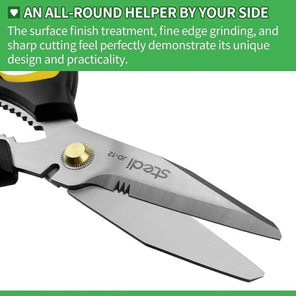 Stedi Scissors Heavy Duty 8-Inch, Sharp Stainless Steel Shears - Image 3