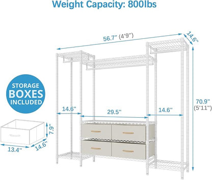 VIPEK V20 Wire Garment Rack Heavy Duty Clothes Rack, Metal Clothing Rack - Image 6