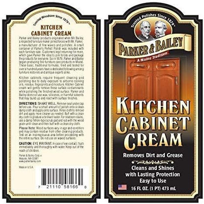 Parker and Bailey Kitchen Cabinet Cream-Wood Cleaner-Grease Remover 16 oz - Image 9