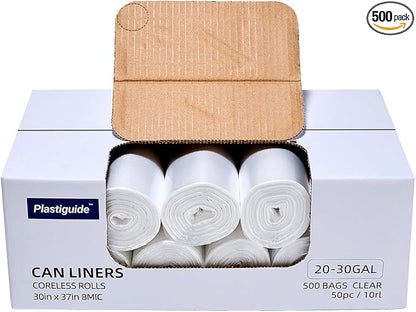 20-30 Gallon Trash Can Liners, for Outdoor, Commercial and Industrial Use by Plastiguide