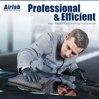 Airlab Microfiber Towels for Cars Wash Drying Auto Detailing, Highly Absorbent - Image 8