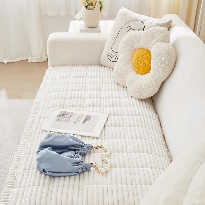 Couch Cover for Dogs Washable, Fuzzy Pet Couch Covers for 3 Cushion Sofa Pet - Image 7