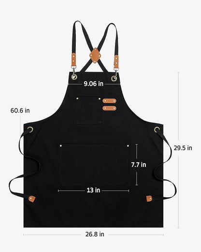 Syntus Chef Apron for Men Women Kitchen Cooking Apron - Image 2