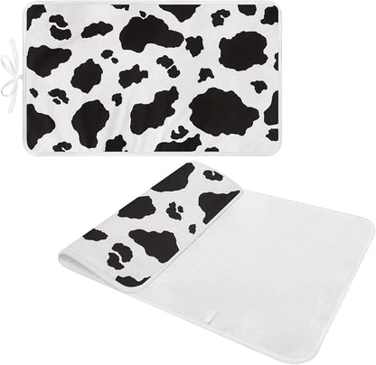 Cow Print Ironing Mat Portable Ironing Pad, Table Top, Countertop, Heat - Image 2