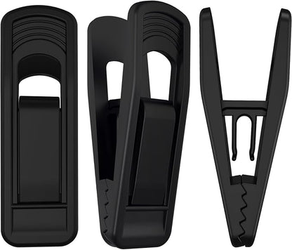 Hanger Clips Perfect for Velvet Hangers, Non-Slip Plastic Clips Pant Skirt by TOFIIGREM