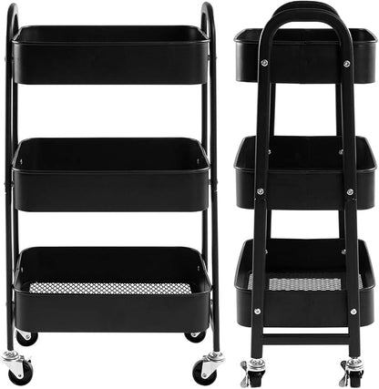 AGTEK Makeup Cart, Movable Rolling Organizer Cart - Image 9