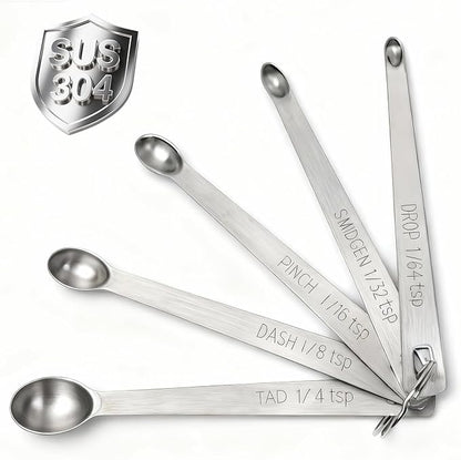 Mini Measuring Spoons Set, 18/8 Stainless Steel Teaspoon by BERYLER