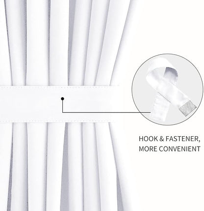 DWCN French Door Curtains – Rod Pocket Thermal Curtain - Image 2