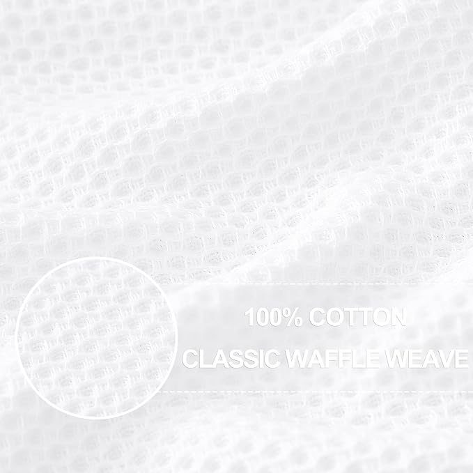 Homaxy 100% Cotton Waffle Weave Kitchen Dish Cloths, Ultra Soft Absorbent Quick - Image 2