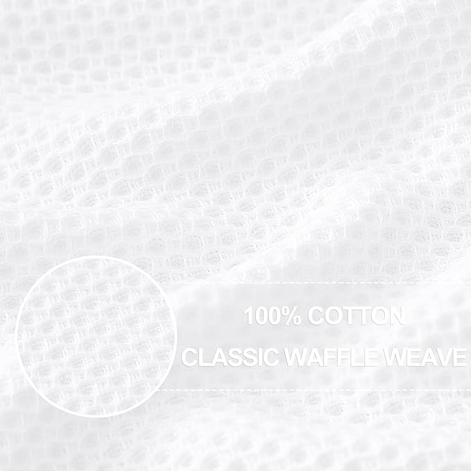 Homaxy 100% Cotton Waffle Weave Kitchen Dish Towels, Ultra Soft Absorbent Quick - Image 2