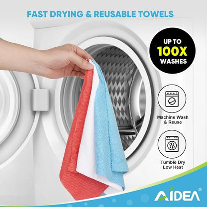 AIDEA Microfiber Cleaning Cloth Roll, Microfiber Towels - Image 6