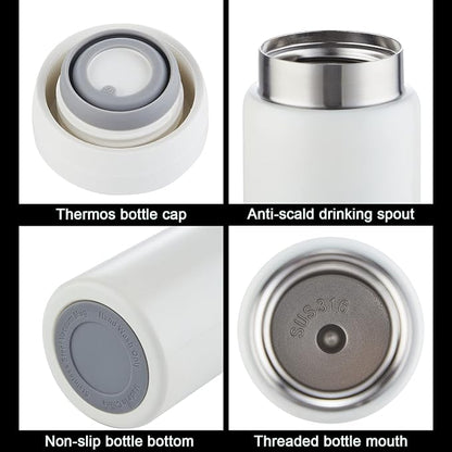 10oz Mini Water Bottle Stainless Steel Thermos Small Flask - Image 3