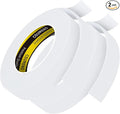 2 Pack Single-Sided Adhesive Foam Tape 1inX9.84FT Single-Sided Sealing Strip Foam Pad Sponge Tape Window Weatherproof White